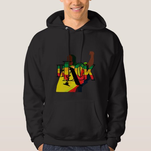 Designs für den schwarzen Monat Hoodie (Vorderseite)