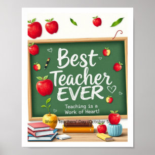 Designs für den Weltlehrertag Poster