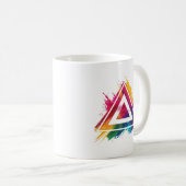 Designs für die Auslösung des farbenfrohen Abstrak Kaffeetasse (VorderseiteRechts)