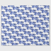 Designs für die blaue Verlobung der Klingeltöne Geschenkpapier (Flach)