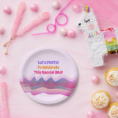 Designs für die rosa Papierplatte Pappteller (Party)