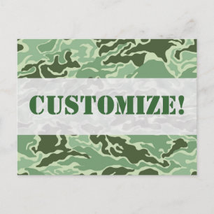 Designs für die Vaterländische Armee für die Green Postkarte