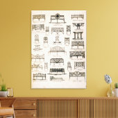 Designs für Gartensitze, von 'A Compendium von Dr. Leinwanddruck (Insitu (Wohnzimmer))