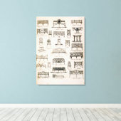 Designs für Gartensitze, von 'A Compendium von Dr. Leinwanddruck (Insitu (Holzboden))