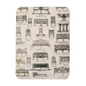 Designs für Gartensitze, von 'A Compendium von Dr. Magnet (Vertikal)