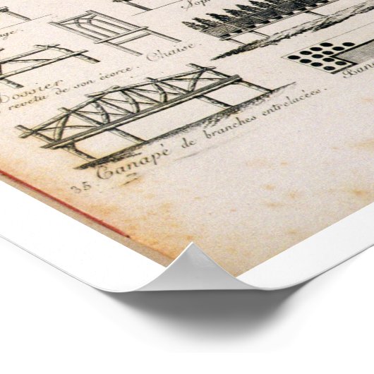 Designs für Gartensitze, von 'A Compendium von Dr. Poster (Ecke)