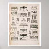 Designs für Gartensitze, von 'A Compendium von Dr. Poster (Vorne)