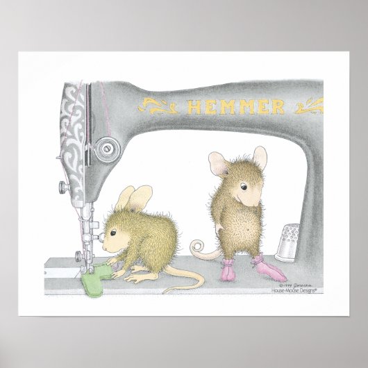 Designs für Hausmäuse® - Nähplakat Poster (Vorne)