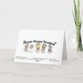 Designs für Hausmäuse® - Notecards Karte (Rückseite)