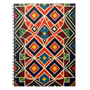 Designs für lebendiges geometrisches Folk Notizblock