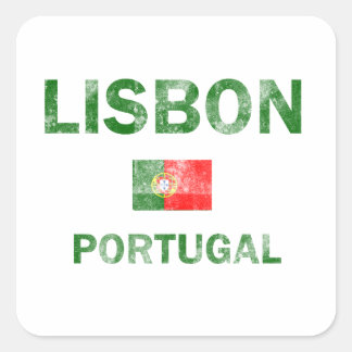 Designs für Lissabon Portugal Quadratischer Aufkleber