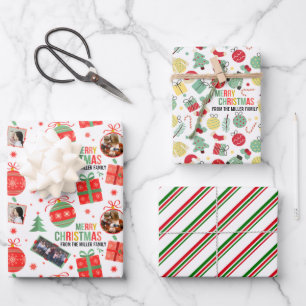 Designs für personalisierte Weihnachtsverpackungsp Geschenkpapier Set