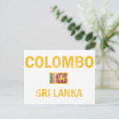 Designs von Colombo Sri Lanka Postkarte (Stehend Vorderseite)