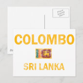 Designs von Colombo Sri Lanka Postkarte (Vorne/Hinten)