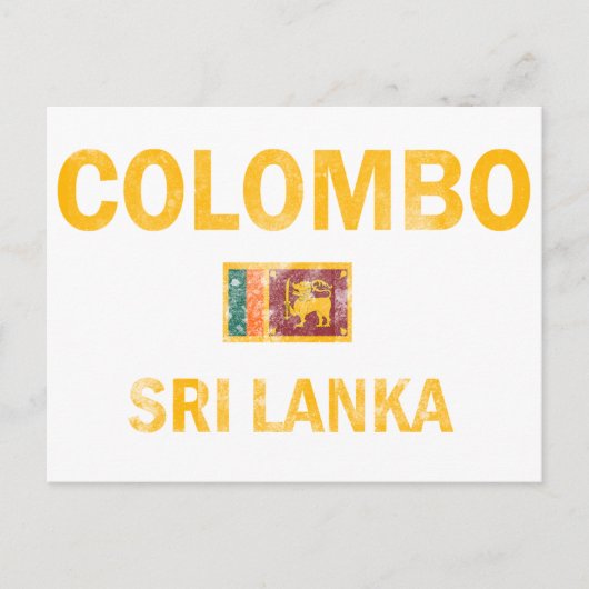 Designs von Colombo Sri Lanka Postkarte (Vorderseite)