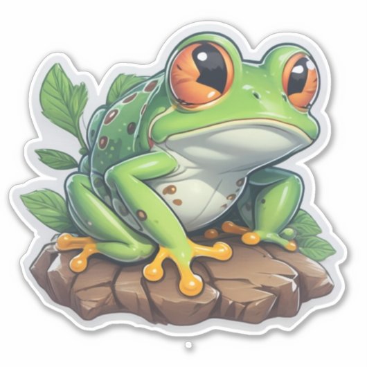 Designs zum Thema Sticker Magic Frog (Vorderseite)