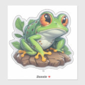 Designs zum Thema Sticker Magic Frog (Blatt)