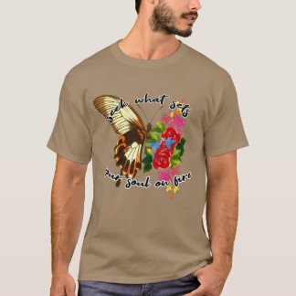 designSchmetterling 70er Retro Motivierend Vintage T-Shirt