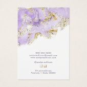 Designschmuckkarte aus Lavendel (Rückseite)