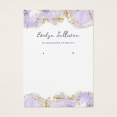 Designschmuckkarte aus Lavendel (Vorderseite)