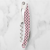 Designschraube mit schwarzen Paws Kellnermesser (Vorderseite)