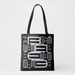 Designstilistische Alphabet Text Typografy Design Tasche