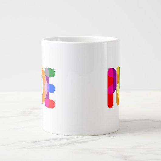 Designstolz Jumbo-Tasse (Vorderseite)
