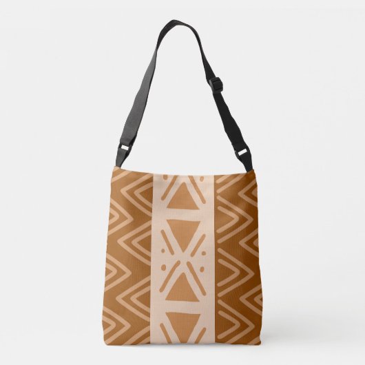 Designtasche für afrikanische Muds Tragetaschen Mit Langen Trägern (Rückseite)