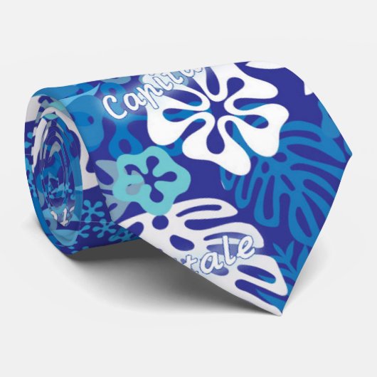 Designtiye Capitale Hawaii Krawatte (Gerollt)