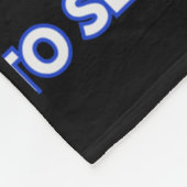 Designtribut der Polizei an der blauen Linie Fleecedecke (Ecke)