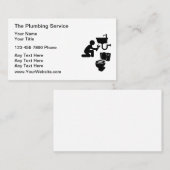 Designvorlage für einfache Klempner-Visitenkarten Visitenkarte (Vorne/Hinten)