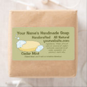 Designvorlage für hausgemachte Natural-Soap-Labels (Insitu)