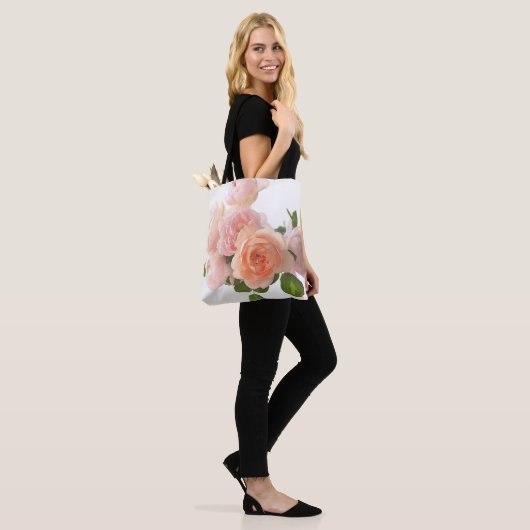 Designvorlage für moderne elegante Rose Tasche (Am Model)