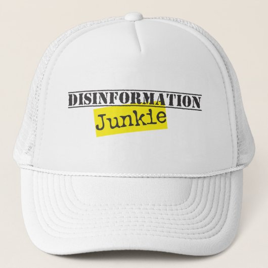 Desinformations-Junkie Truckerkappe (Vorderseite)