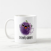 Desinte-Traube Funny Disintegration Traubenpun Kaffeetasse (Links)