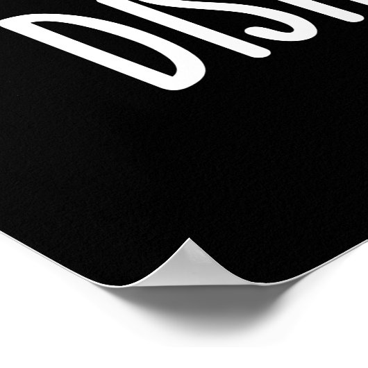 Desinte-Traube Funny Grape Pun Dark BG Poster (Ecke)