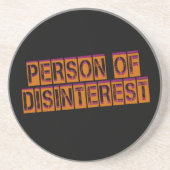 Desinteresse Getränkeuntersetzer (Vorne)