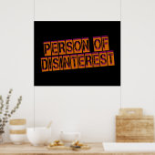 Desinteresse Poster (Küche)