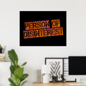 Desinteresse Poster (Heimbüro)