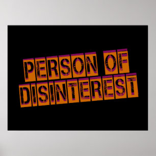 Desinteresse Poster