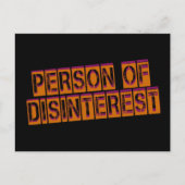 Desinteresse Postkarte (Vorderseite)