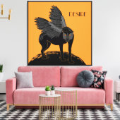 Desire Canvas Print Leinwanddruck (Insitu (Wohnzimmer))