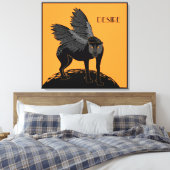 Desire Canvas Print Leinwanddruck (Insitu (Schlafzimmer))