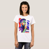 Desire Doue WPAP-Porträt  T-Shirt (Vorne ganz)