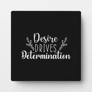 Desire Drives Entschlossenheit - Hustle, Gym, Succ Fotoplatte