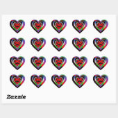 Desire Herz-Aufkleber (Blatt)