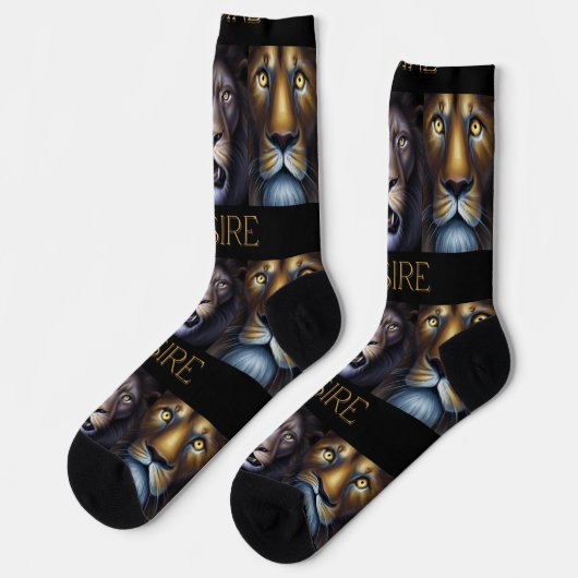 DESIRE LIONS SOCKEN (Linkes Detail)