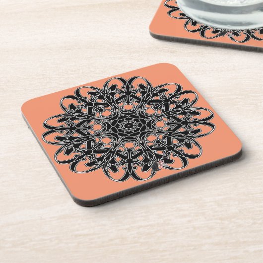 Desire Octa Glyph Dusk Getränkeuntersetzer (Linke Seite)