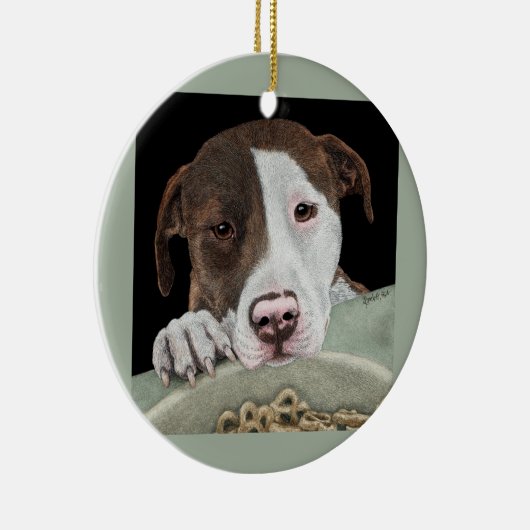 "Desire" Pit Bull Ornament (Rechts)