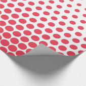 Desire Polka Dot Modern White Geschenkpapier (Ecke)